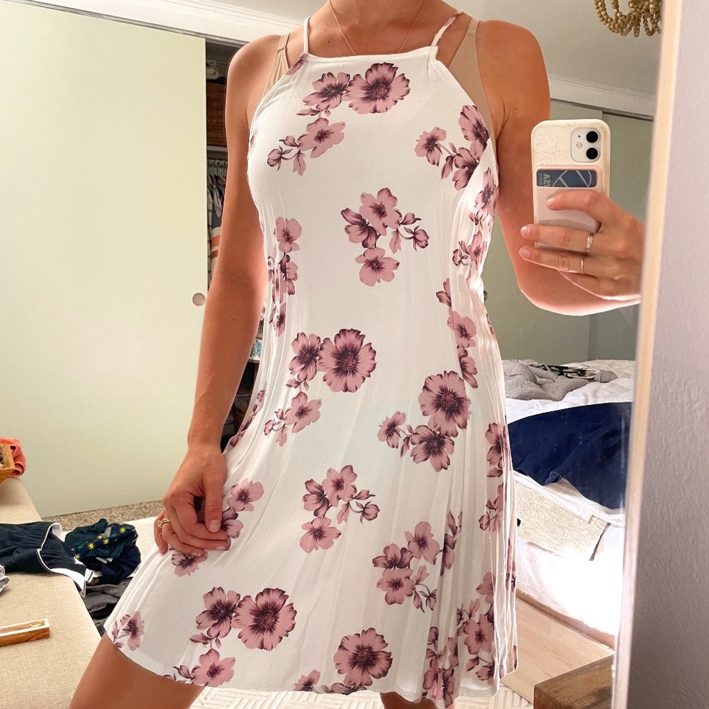 Brandy Melville Floral sun dress with straps